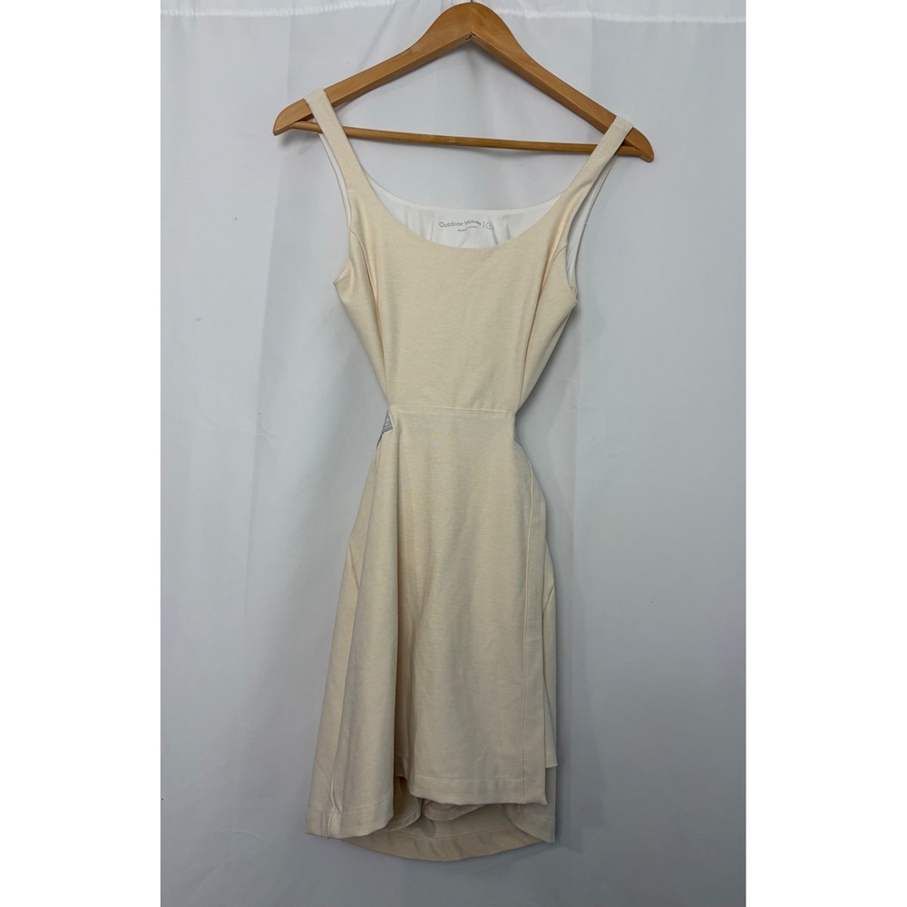Outdoor Voices Women‎ Off White Tennis Dress Cut-Out Open Back Small Sporty